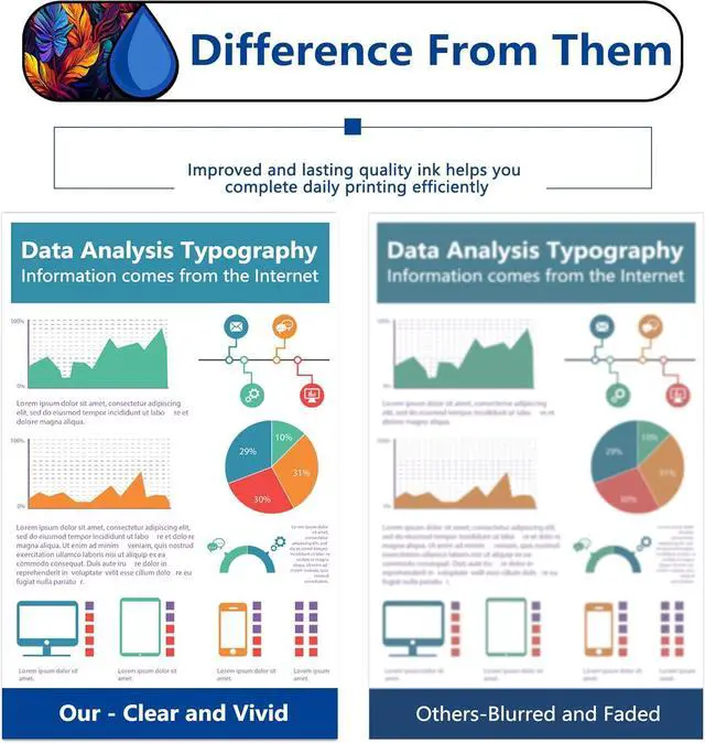Alt view image 5 of 7 - C400/C405 Toner Cartridge 4 Pack: 106R03524 106R03526 106R03527 106R03525 Work Replacement for Xerox Versalink C400 C400D C400N C400DN C405 C405N C405DN Printer