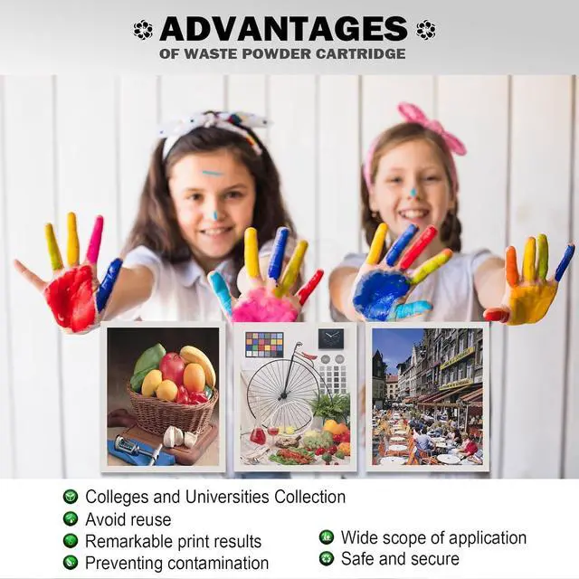 Alt view image 7 of 7 - 2Pack 008R13061 Waste Toner Container Replacement for Xerox WorkCentre 7830 7835 7845 7855 7425 7428 7435 7525 7530 7535 7545 7556 7970 AltaLink C8030 C8035 C8045 C8055 C8070 Waste Toner Cartridge
