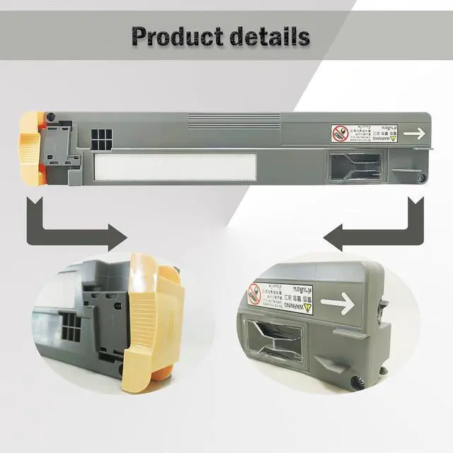 Alt view image 3 of 7 - 2Pack 008R13061 Waste Toner Container Replacement for Xerox WorkCentre 7830 7835 7845 7855 7425 7428 7435 7525 7530 7535 7545 7556 7970 AltaLink C8030 C8035 C8045 C8055 C8070 Waste Toner Cartridge