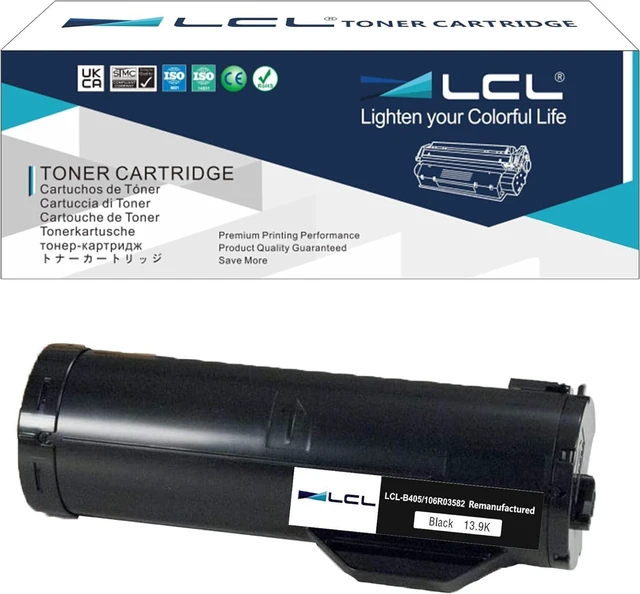 Main image of LCL Remanufactured Toner Cartridge for Xerox VersaLink B405 B400 B400DN B400N B405DN 106R03582 106R03580 13900 Pages (1-Pack,Black) for Xerox VersaLink B405 Toner/B400/ B400DN/B400N