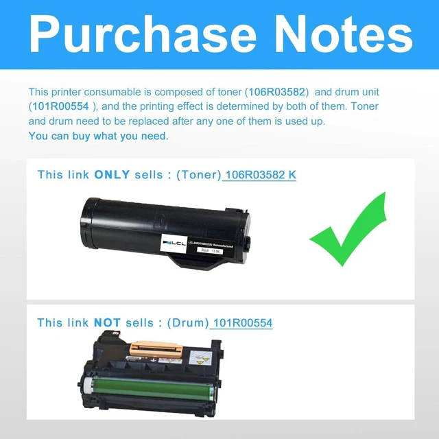 Alt view image 3 of 7 - LCL Remanufactured Toner Cartridge for Xerox VersaLink B405 B400 B400DN B400N B405DN 106R03582 106R03580 13900 Pages (1-Pack,Black) for Xerox VersaLink B405 Toner/B400/ B400DN/B400N