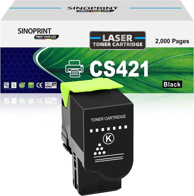 Main image of CS421 Toner Cartridge 78C10K0 Replacement Compatible for Lexmark CS421 CS521 CX421 CX522 CX622 CX625 CS421dn CS521dn CX421adn CX522ade CX622ade CX625ade Printer (2000 Pages,1-Black)