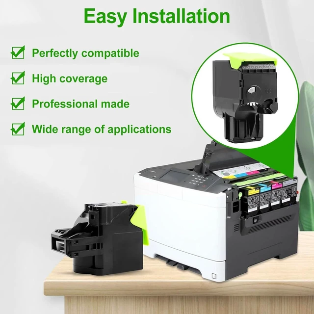 Alt view image 4 of 6 - CS421 Toner Cartridge 78C10K0 Replacement Compatible for Lexmark CS421 CS521 CX421 CX522 CX622 CX625 CS421dn CS521dn CX421adn CX522ade CX622ade CX625ade Printer (2000 Pages,1-Black)