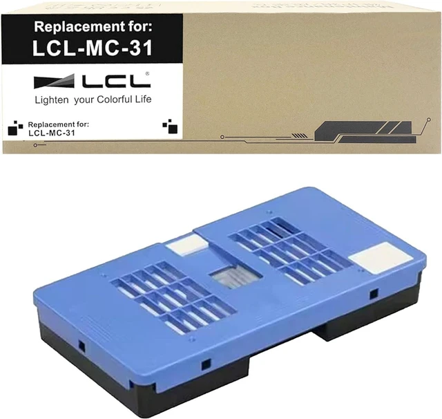 Main image of LCL Compatible Waste Ink Bottle Replacement for Canon MC-31 Maintenance Cartridge for ImagePROGRAF Ta-20 Ta-30 TM-200 TM-205 TM-240 TM-300 TM-305 TM-340 TM-5200 TM-5205 TM-5300 TM-5305 TM-5400 (1-PK)