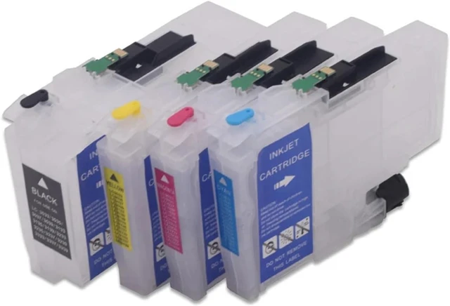 Alt view image 3 of 6 - LC3033 LC3035 LC3037 LC3039 Refillable Cartridge with Chip Compatible with Brother MFC-J805 J805 J815DW J995DW J995DW Printer(LC3035)