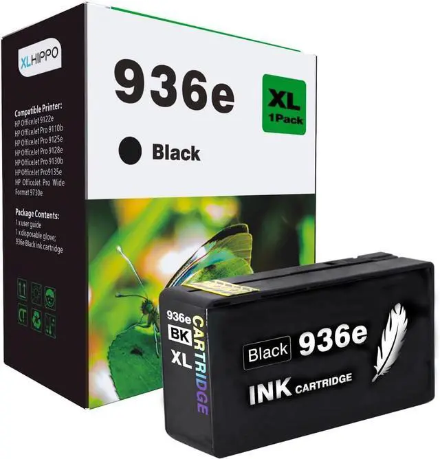 Main image of 936e Black Replacement for HP 936 Black Ink Cartridges for HP Printers 9125e 9135e 9130e 9120e Series, for 936 Series HP936 HP936e 936xl Work for OfficeJet Pro 9730e 9720 9128e 9110b 9130 b (1 Pack)