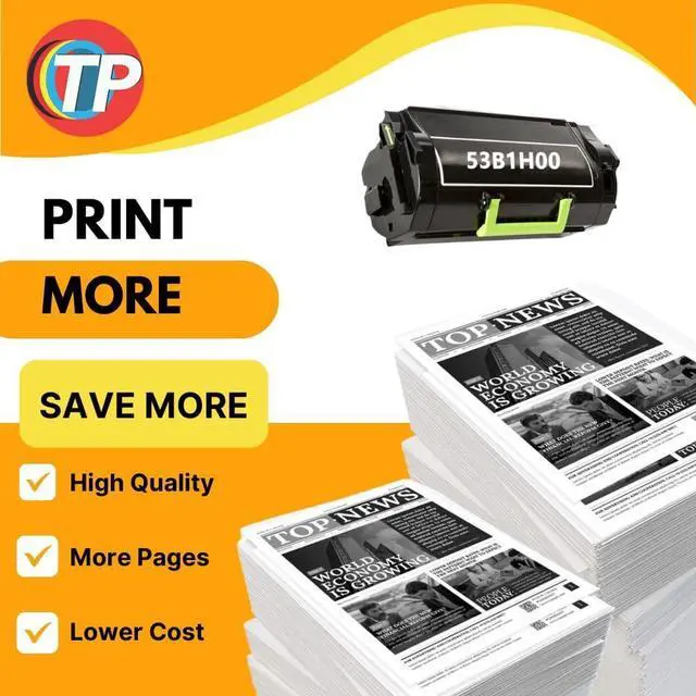 Alt view image 2 of 6 - TonerParts Replacement 53B1H00, 53B0HA0 High Yield 25,000 Pages Toner Cartridge for Lexmark MS817, MS817N, MS817DN, MS818, MS818N, MS818DN Printers