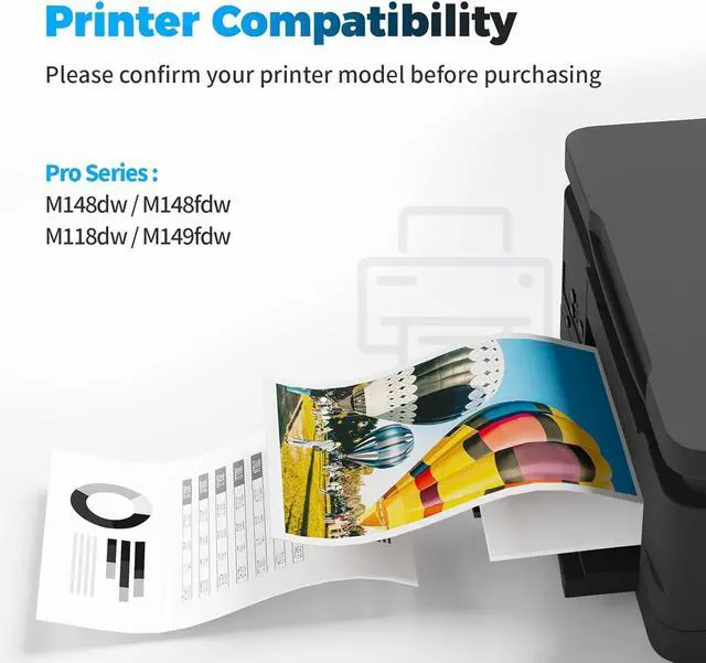Alt view image 2 of 6 - 94A Toner Cartridge CF294A Replacement for HP 94A Toner Cartridge Black Compatible for HP LaserJet Pro MFP M118dw M148fdw M148dw M149fdw, Pro M118 M148 M149 (4 Black)