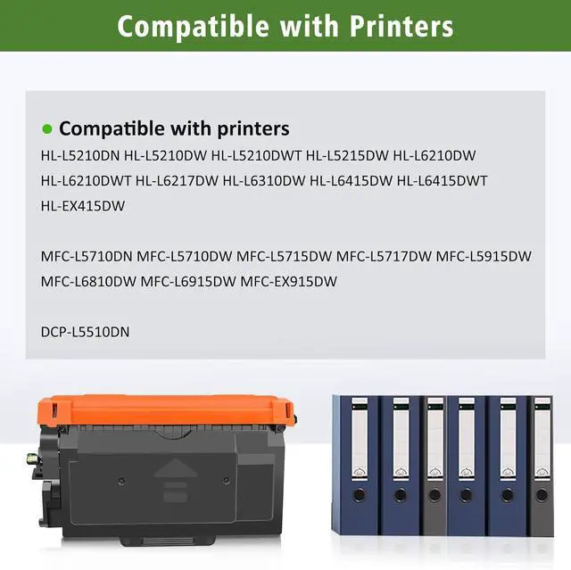Alt view image 2 of 7 - 920XL TN920XL Compatible Toner Cartridge 2 Blacks High Yield 6000 Pages for Printers HL-L5210DN HL-L5210DW HL-L5210DWT HL-L5215DW HL-L6210DW HL-L6210DWT HL-L6310DW MFC-L6810DW