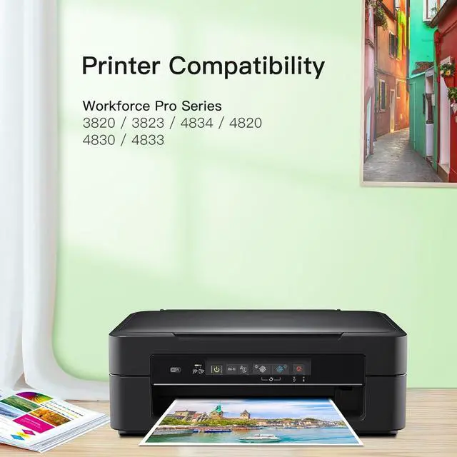 Alt view image 2 of 7 - 822XL Ink Cartridges High Capacity Black Colour Remanufactured for Epson 822 XL T822XL T822 Combo Pack to use with Workforce Pro WF-3820 3823 4820 4830 4833 4834 Printer (4 Pack)