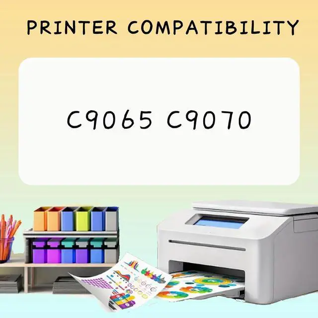 Alt view image 2 of 7 - Compatible 006R01734 006R01735 006R01736 006R01737 High-Capacity Toner Cartridge Set, Works for Xerox C9065 C9070 Printers, Digital Colour Press 1*Cyan