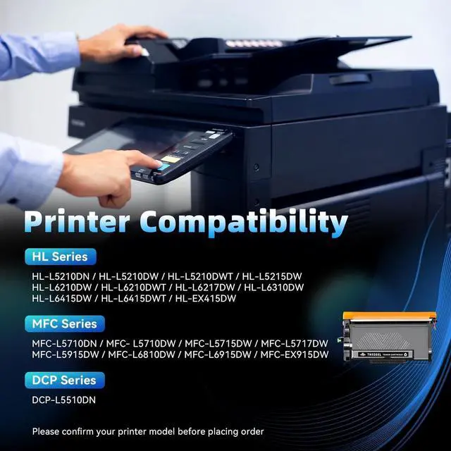 Alt view image 2 of 7 - TN920XXL Ultra High Yield Toner Cartridge (11,000 pages) Replacement for Brother TN920 TN920XL TN920UXXL for HL-L6210DW HL-L6210DWT HL-L5210DN HL-L5210DW HL-L5210DWT HL-L5215DW Printer(1 Black)
