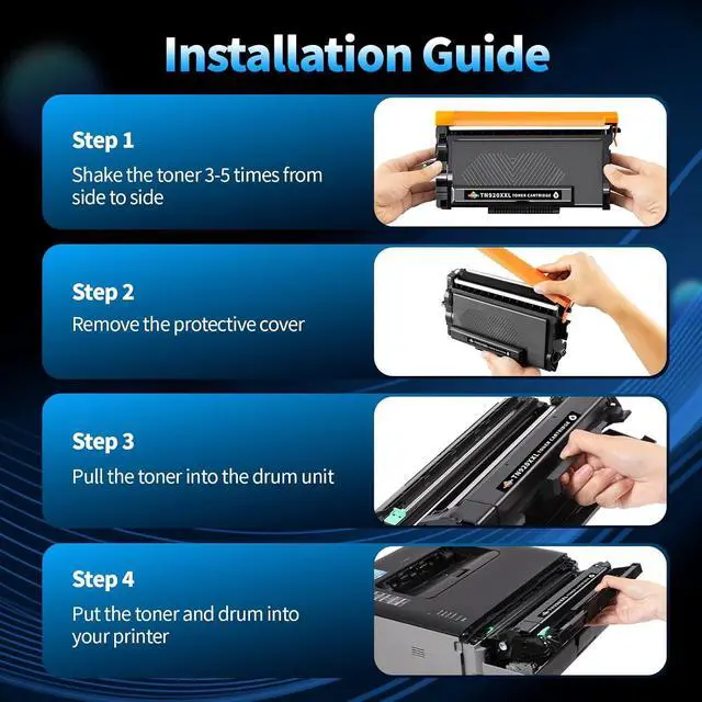 Alt view image 6 of 7 - TN920XXL Ultra High Yield Toner Cartridge (11,000 pages) Replacement for Brother TN920 TN920XL TN920UXXL for HL-L6210DW HL-L6210DWT HL-L5210DN HL-L5210DW HL-L5210DWT HL-L5215DW Printer(1 Black)
