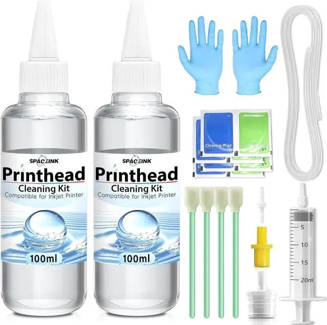 Main image of Printhead Cleaning kit 200mL for E pson Printer, Printer Cleaning Kit for HP, Print Head Cleaning Kit for Canon, Inkjet Printer Nozzle Cleaning Kit for Brother