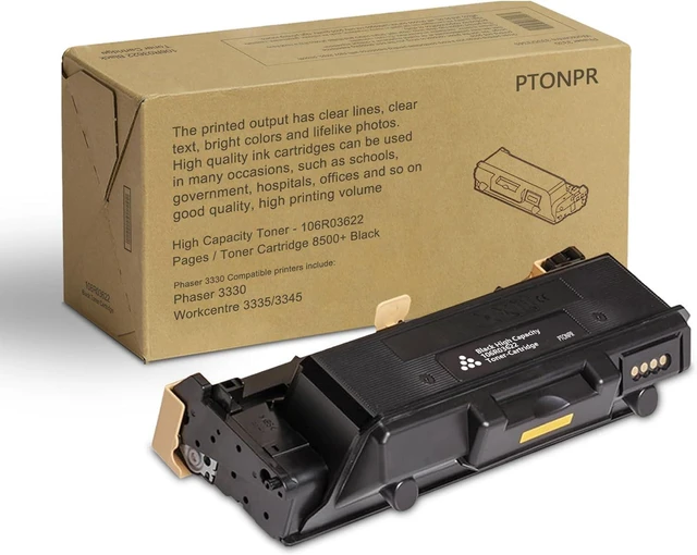 Main image of Phaser 3330 High Capacity Toner Cartridge (1-Pack, Black): 106R03622 Toner Cartridge Replacement for Xerox Phaser 3330/WorkCentre 3345/3335 Printer