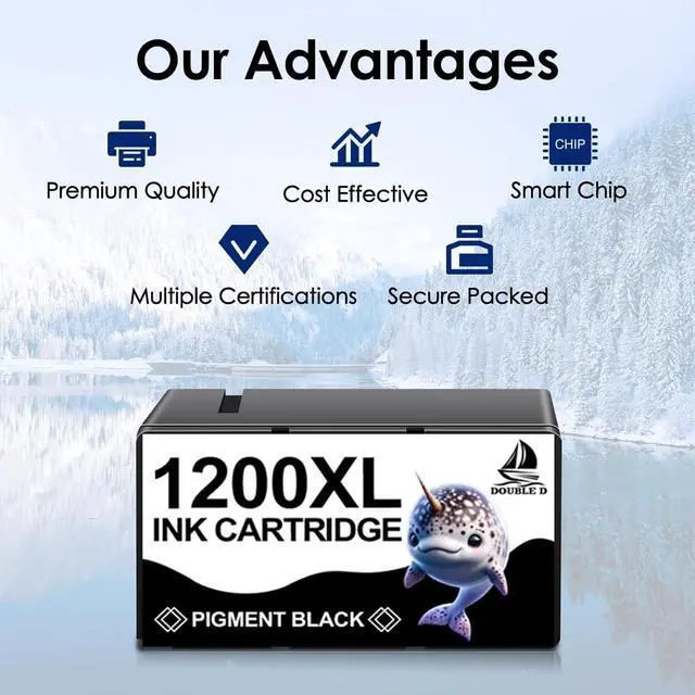 Alt view image 4 of 7 - DOUBLE D Maxify 1200 Ink Cartridges Compatible for Canon PGI-1200XL PGI 1200 XL Pigment, High Yield Work with Maxify MB2720 MB2050 MB2350 MB2320 MB2020 MB2120 (4BK,2C,2M,2Y) 10 Pack