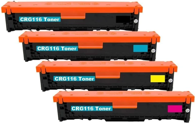 Main image of InkSpire 4PK Compatible Canon 116 High Yield Toner CRG116 for Canon MF8080CW, MF8050CN Black, Cyan, Magenta, Yellow