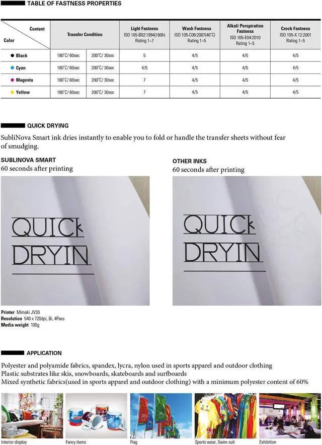 Alt view image 4 of 6 - NUGU 6 X 100ml Sublimation Ink, High Density Professional Dye Sublimation Ink, Made by in Korea, for Inkjet Printers, Heat Transfer on Mugs, t-Shirts, Phone Case etc. (6 Color) Refill Bottles Set