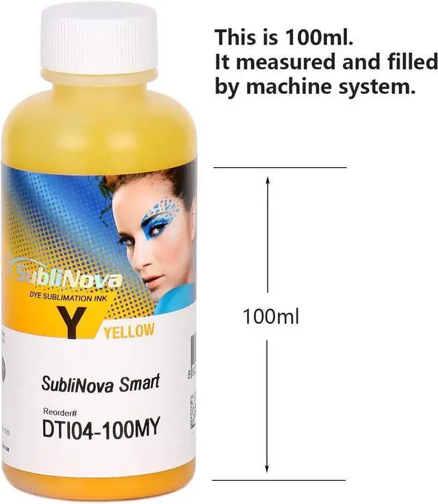 Alt view image 6 of 6 - NUGU 6 X 100ml Sublimation Ink, High Density Professional Dye Sublimation Ink, Made by in Korea, for Inkjet Printers, Heat Transfer on Mugs, t-Shirts, Phone Case etc. (6 Color) Refill Bottles Set