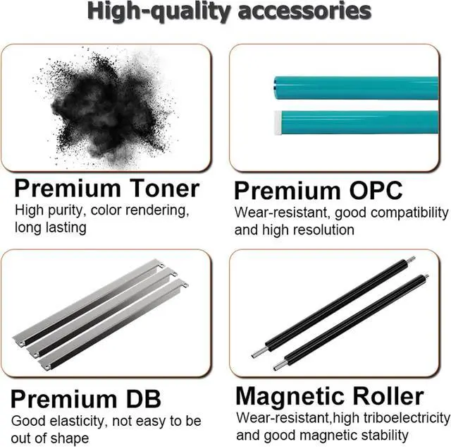 Alt view image 5 of 7 - B230 B225 B235 Standard Capacity Black Toner Cartridges Replacement for 006R04399 Toner Cartridge for Xerox B230 B225 B235 Printer, 1,500 Page-Yield,Black-Without chip