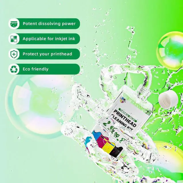 Alt view image 3 of 6 - Poschink Printhead Cleaning Kit for Canon, 250ml Print Head Cleaner Solution for Canon PIXMA MX922 MX920 MX870 IX6820 MG6620 MG7720 MG5220 G7020 TS9020 MG7520 etc. Inkjet Printers