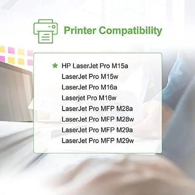 Alt view image 4 of 6 - 48A Toner Cartridge Replacement for HP 48A CF248A 248A Compatible for HP Laserjet Pro M15w M15a M16a M16w Laserjet MFP M28w M28a M29a MFP M29w M14 M17 M30w M31w Printer Ink (Black, 4-Pack)