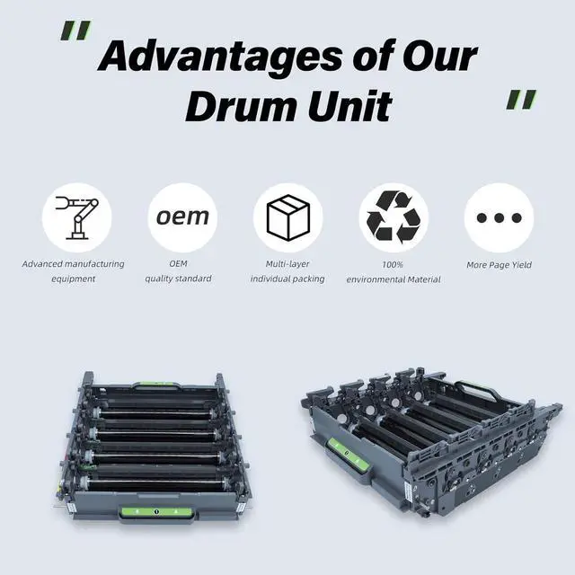 Alt view image 5 of 6 - Drum Unit Replacement for DR431CL, Compatible with Brother Printer HL-L8260CDW HL-L8360CDW HL-L8360CDWT HL-L8360CDWMT MFC-L8610CDW MFC-L8900CDW, 30000 Page Yield, Replace# DR-431CL (3 Years Warranty)