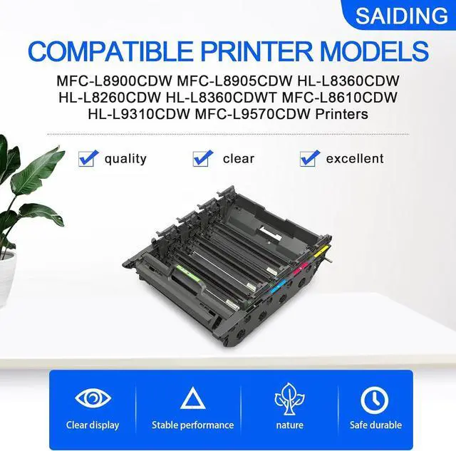Alt view image 2 of 7 - DR431CL DR-431CL Drum Unit Compatible Replacement for Brother MFC-L8900CDW MFC-L8905CDW MFC-L8895CDW MFC-L8610CDW HL-L8260CDW HL-L8360CDW HL-L8360CDWT Printer(3 Years,Not Toner)