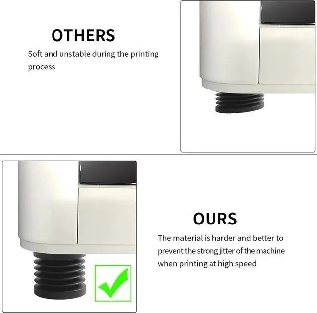 Alt view image 4 of 4 - for Bambu Lab P1/X1 Bamboo Anti Vibration Feet Pad Anti-Slip Anti-Shock Dust-Proof Rubber Foot Pad Bambulabs P1P/P1S/X1C/A1/X1E(8pcs)