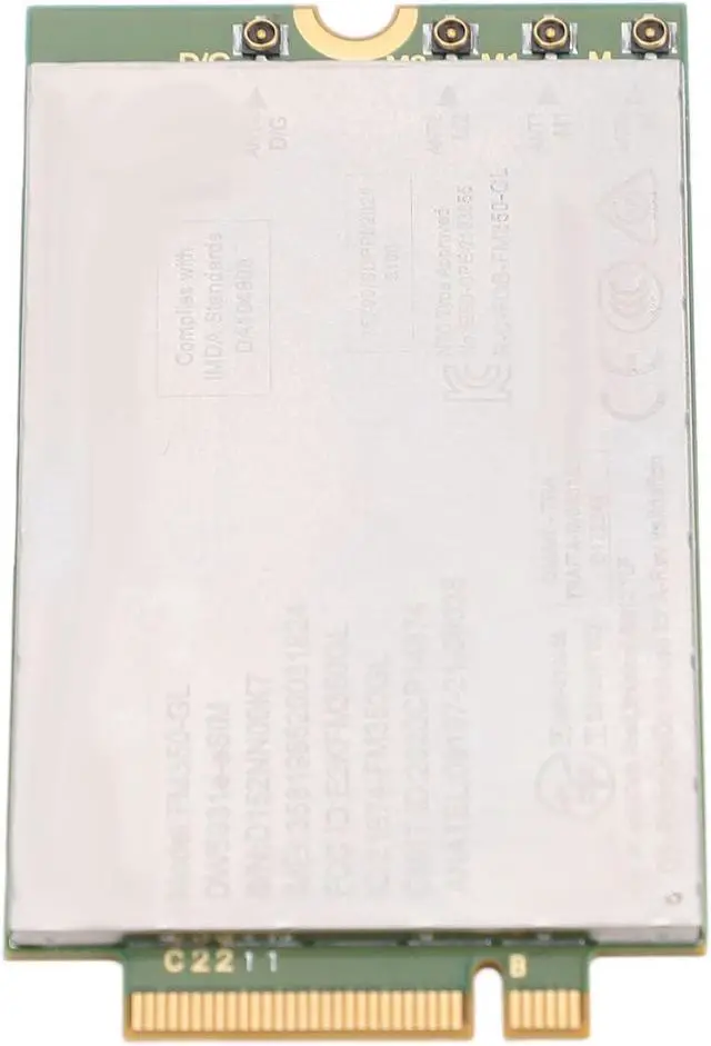 Main image of FM350 GL ESIM Network Card Module 5G NR Network Module, M.2 4G LTE 4.67Gbps for Latitude, , and XPS Series, Wins,