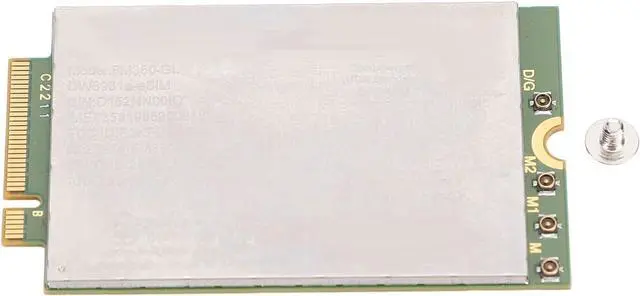 Alt view image 5 of 7 - FM350 GL ESIM Network Card Module 5G NR Network Module, M.2 4G LTE 4.67Gbps for Latitude, , and XPS Series, Wins,