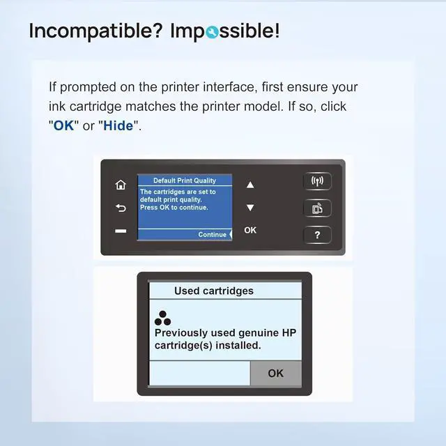 Alt view image 6 of 6 - 64XL Ink Cartridge for HP Printer Ink 64 XL Cartouche Encre for HP64XL Combo Pack Compatible for HP Envy 7155 7200 7255 7820 Series 7800 7822 7855 7858 Tango X Terra Printer (Black, Colour)