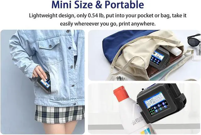 Alt view image 4 of 7 - XMINI Handheld Inkjet Printer 12.7mm with ER520 Ink Cartridge