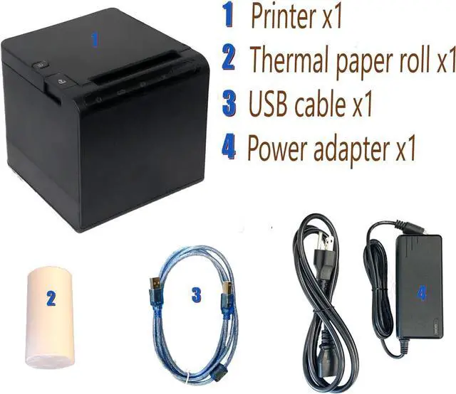 Alt view image 7 of 7 - ASSUR Bluetooth 80mm Thermal Receipt Printer Wireless Portable Receipt Printer for Android Tablet System Compatible with Skip The Dishes APP