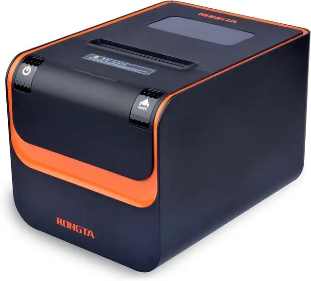 Main image of Rongta POS Printer, 80mm Thermal Receipt Printer with Auto Cutter, USB Serial Ethernet Interface, Support Windows/Mac/Linux Cash Drawer, Restaurant Kitchen Printer for ESC/POS, No Bluetooth (RP332)