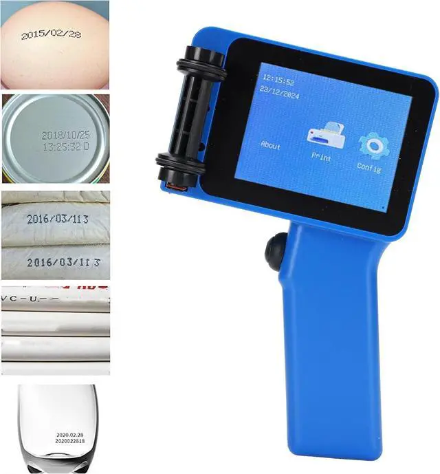 Alt view image 4 of 7 - Handheld Inkjet Printer Gun, HD LED 4.3 Inch Touch Screen Inkjet Coder for Supermarket Express, Barcode QRcode Batch Number Logo Date Printing Machine for Wood, Cardboard,