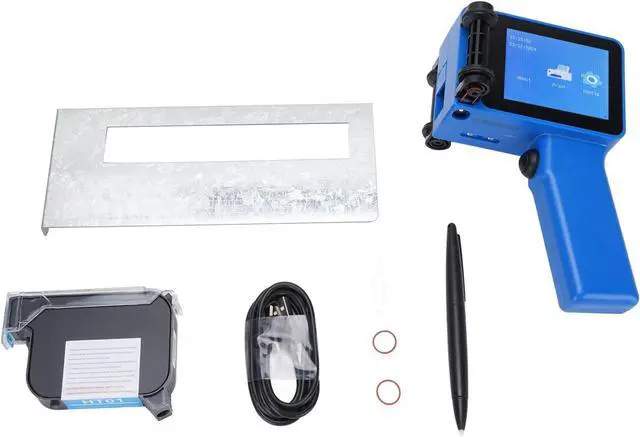 Alt view image 6 of 7 - Handheld Inkjet Printer Gun, HD LED 4.3 Inch Touch Screen Inkjet Coder for Supermarket Express, Barcode QRcode Batch Number Logo Date Printing Machine for Wood, Cardboard,