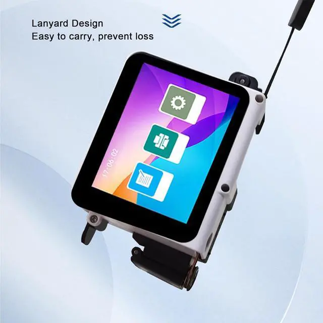 Alt view image 6 of 7 - Sanpyl Handheld Printer, Portable Handheld Printer with Touch Screen Type C Interface, Support Multi Languages Materials for Bag Carton Box Wood