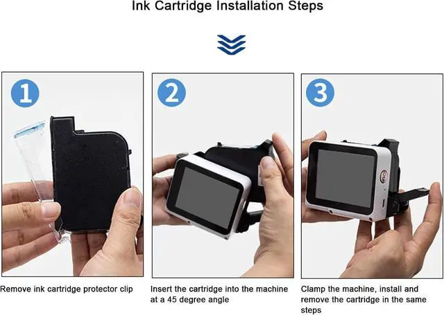 Alt view image 3 of 7 - Sanpyl Handheld Printer, Portable Handheld Printer with Touch Screen Type C Interface, Support Multi Languages Materials for Bag Carton Box Wood