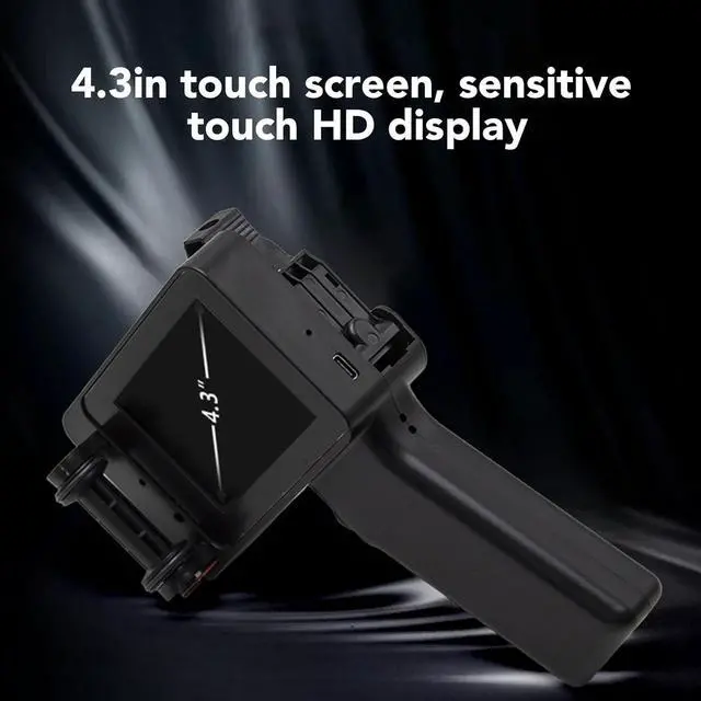 Alt view image 3 of 7 - Handheld Inkjet Printer Gun, Small Portable Upgraded Printer USB & Mobile Input Label Printer with HD LED 4.3in Touch Screen N6 Without Cartridge 12.7mm for QR Code Barcode