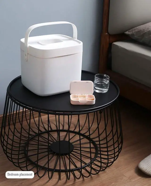 Alt view image 5 of 7 - Portable Medicine Chest, Lockable Family First Aid Box with Multi-Compartment Storage, Waterproof, Pink, Lightweight Organizer(19.7X17.8X17.8CM) (One Color 26.1X24.5X23.3CM)