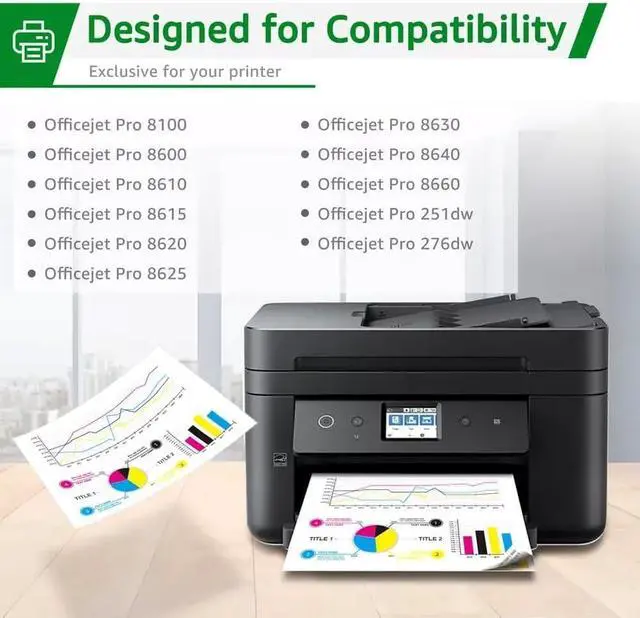 Alt view image 2 of 5 - 5PK Compatible 950XL 951XL Ink Cartridges for Officejet Pro 8610 8615 8620 8625 8600