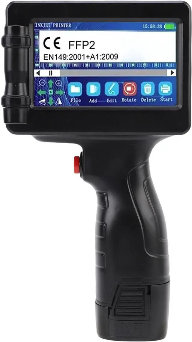 Main image of Garosa Mini Inkjet Printer Handheld with HD LED 4.3in Touch Screen Simple UI Interface Smart 4 Core CPU Portable Printer for QR Code Barcode Handwriting USB Input System Ergonomic (US Plug 100V-240V)