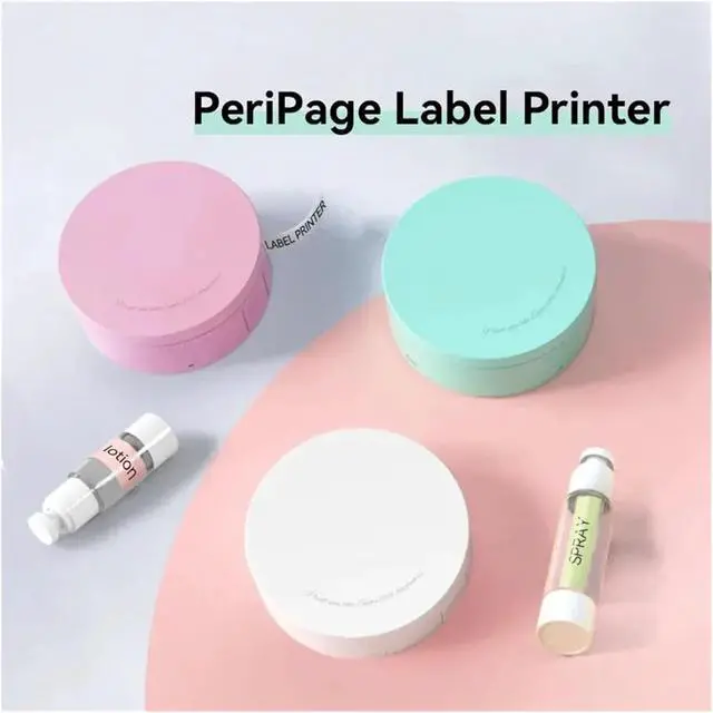 Alt view image 2 of 5 - Thermal Printer Mini Label Sticker Printer for Notes Kitchen Storage Office File Bookmarks Can Be Pasted Colorful Tapes Choice Easy to Use(Green)