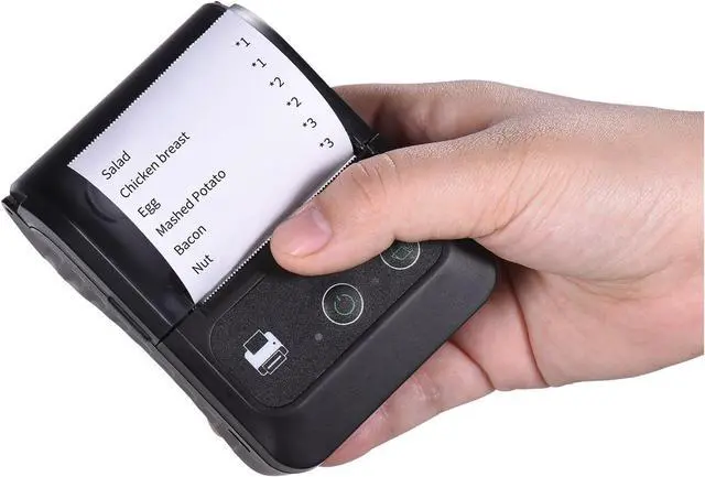 Alt view image 5 of 6 - Thermal Printer Portable Wireless BT 58mm 2 Inch Thermal Receipt Printer Mini USB Bill POS Mobile Printer Support ESC/POS Print Command Easy to Use