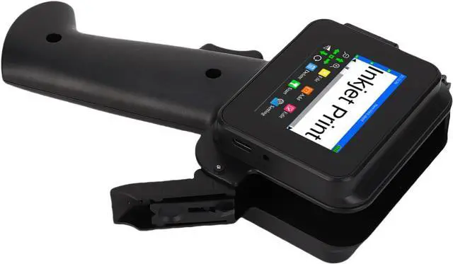 Alt view image 2 of 7 - Hyuduo Handheld Printer Portable Inkjet Printer 600DPI Handheld Inkjet Printer with 42ml Quick Drying Ink for Text Labels Graphics on Multiple Surfaces