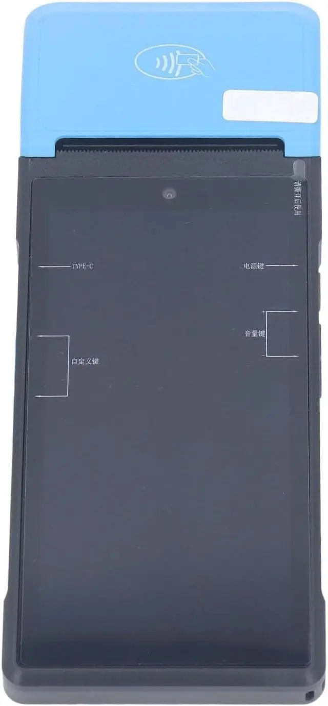 Alt view image 2 of 7 - POS Thermal Receipt Printer Android 4G WiFi Bluetooth Handheld PDA Printer with 5MP Camera High Speed Thermal Printing NFC Function for Restaurants Retail Stores ABS Material