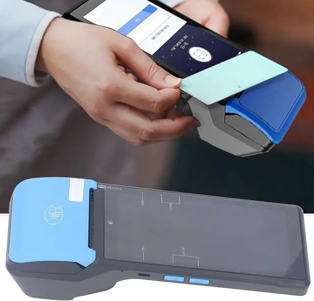 Alt view image 3 of 7 - POS Thermal Receipt Printer Android 4G WiFi Bluetooth Handheld PDA Printer with 5MP Camera High Speed Thermal Printing NFC Function for Restaurants Retail Stores ABS Material