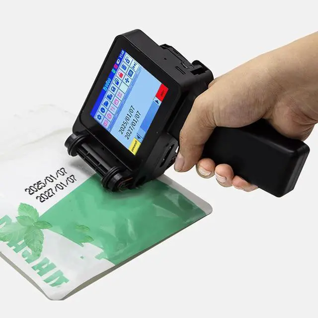 Alt view image 6 of 7 - LiebeWH Handheld Inkjet Printer Portable with HD 4.3inch Touch Screen for Barcode QR Code Printing on Multiple Materials