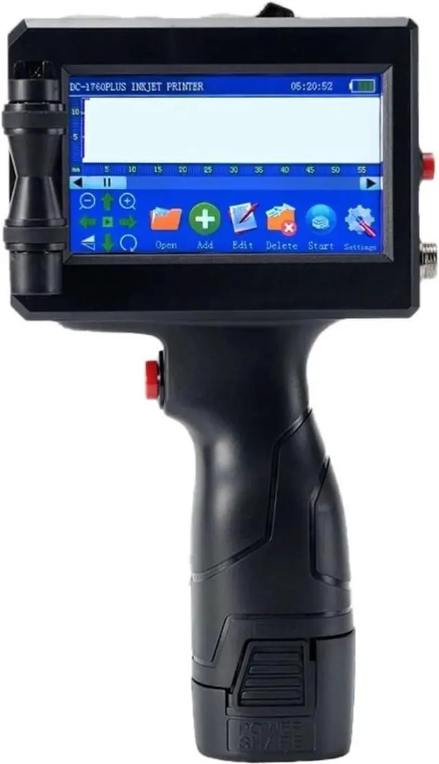 Main image of Handheld Inkjet Printer Portable Date Batch Number QR Code Packaging Bag Plastic Bottle Printing Machine 12.7mm Wide Printing Material(Printer with 3 Ink)